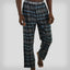 Men's Flannel Sleep Pants Logo Elastic - Teal Sleepwear Pants Members Only TEAL SMALL 