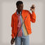 Men's Big & Tall Classic Iconic Racer Jacket (Slim Fit) Unisex Members Only Orange 3X-Large 