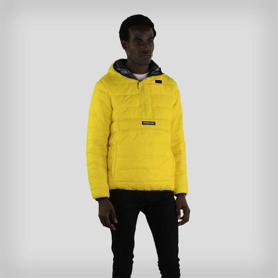 Men's Popover Puffer Jacket - FINAL SALE Men's Jackets Members Only YELLOW Small 