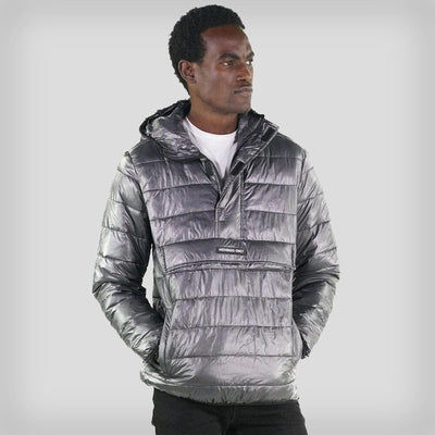 Men's Popover Puffer Jacket - FINAL SALE Men's Jackets Members Only GUNMETAL Small 