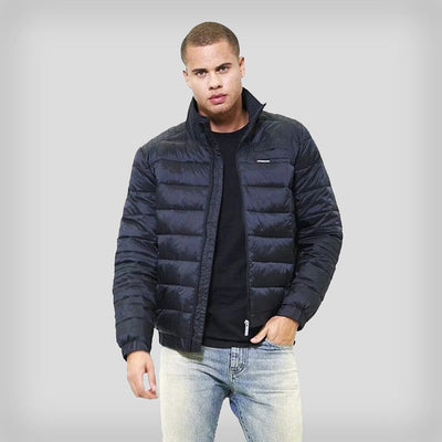 Men's Moto Puffer Jacket - FINAL SALE Men's Jackets Members Only Black Small 