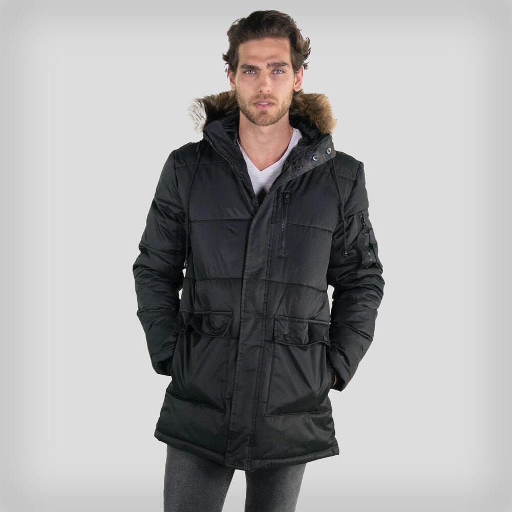 Men's Snorkel Puffer Jacket - FINAL SALE Men's Jackets Members Only BLACK Small 