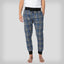 Men's Flannel Jogger Lounge Pants - Charcoal/Blue Men's Sleep Pant Members Only CHARCOAL/BLUE SMALL 