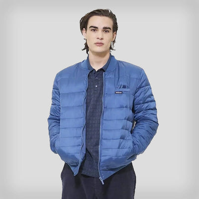 Men's Solid Puffer Jacket - FINAL SALE Men's Jackets Members Only Slate Small 