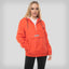 Women's Solid Popover Oversized Jacket - FINAL SALE Womens Jacket Members Only Orange Large 