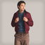 Men's Iconic Racer Quilted Lining Jacket (Slim Fit) Men's Iconic Jacket Members Only Burgundy Small 