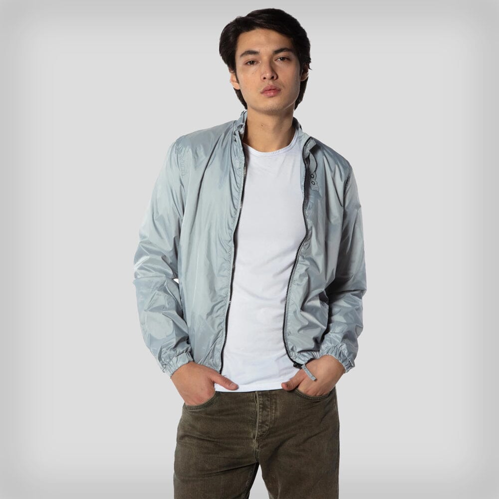 Men's Packable Jacket Men's Jackets Members Only Light Grey Small 