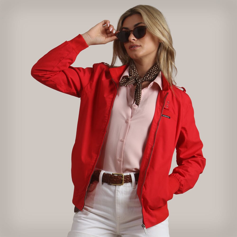 Women's Classic Iconic Racer Jacket (Slim Fit) Women's Iconic Jacket Members Only Red X-Small 