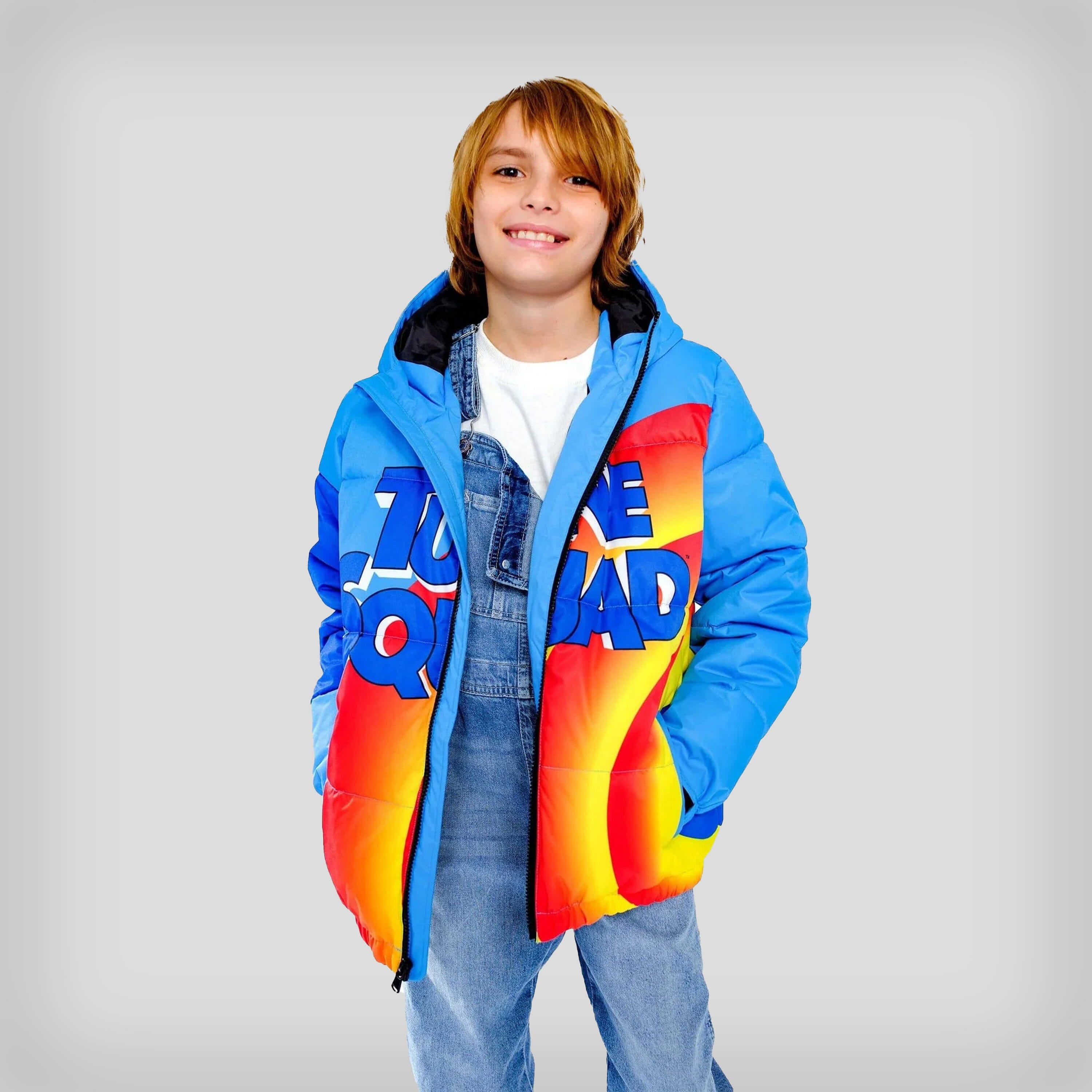 Boy's Tune Squad Puffer Jacket - FINAL SALE Boy's Jacket Members Only BLUE 4 