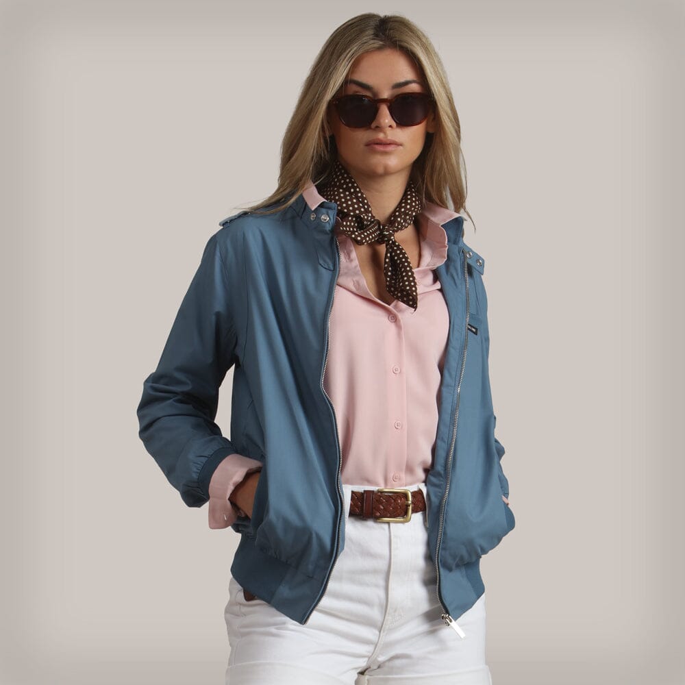 Women's Classic Iconic Racer Jacket (Slim Fit) Women's Iconic Jacket Members Only Slate X-Small 
