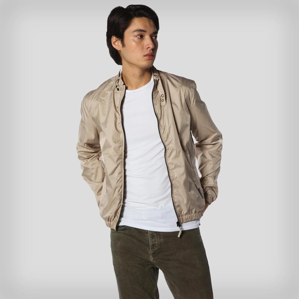 Men's Packable Jacket Men's Jackets Members Only Khaki Small 