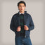 Men's Classic Iconic Racer Jacket (Slim Fit) Men's Iconic Jacket Members Only Navy Small 