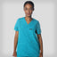 Palermo 4-Pocket Scrub Top Womens Scrub Top Members Only TEAL X-Small 