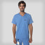 Manchester 3-Pocket Scrub Top Mens Scrub Top Members Only Ceil Blue Small 