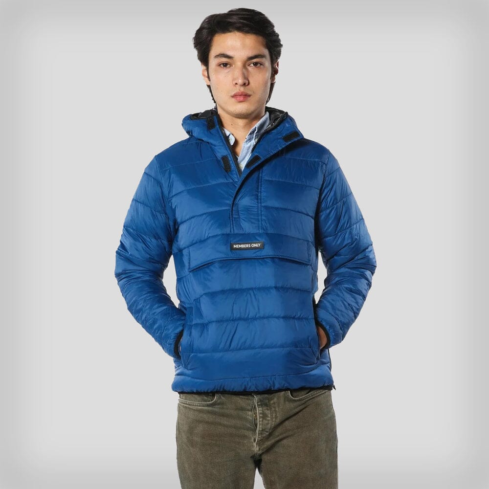 Men's Popover Puffer Jacket - FINAL SALE Men's Jackets Members Only BLUE Small 