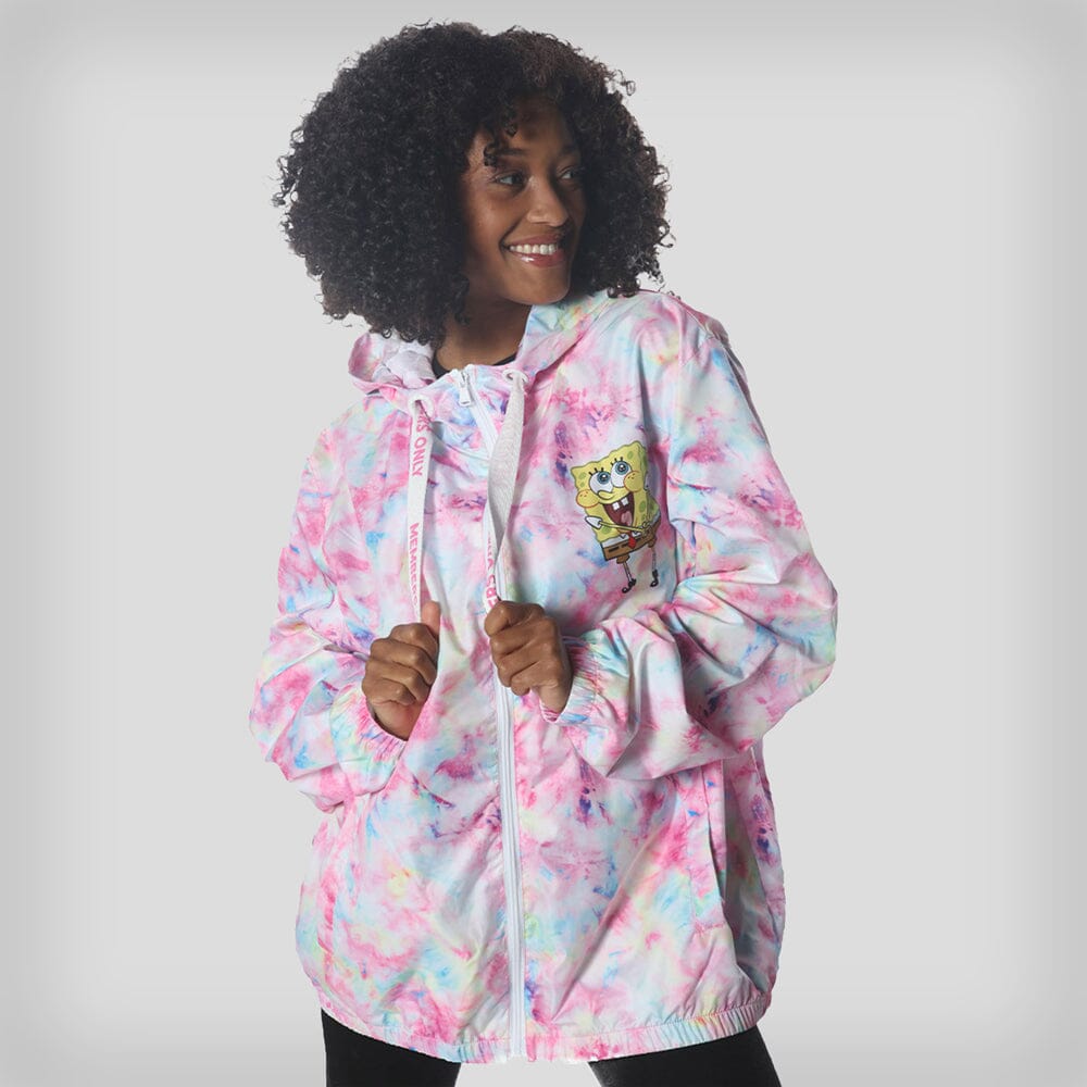 Women's SpongeBob Full Zip Jacket - FINAL SALE Womens Jacket Members Only Pink Small 