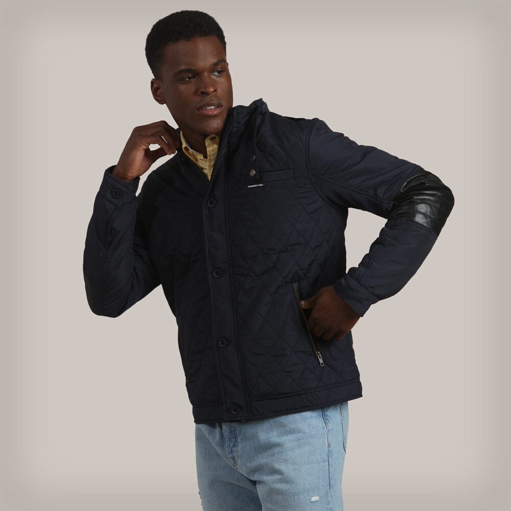 Men's Winslow Quilted Jacket Men's Jackets Members Only Navy Small 