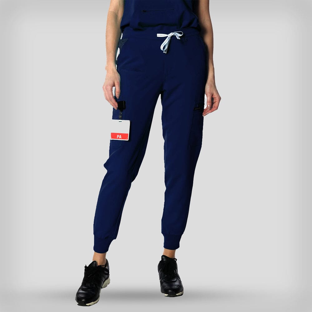 Valencia Jogger Scrub Pants Womens Scrub Pants Members Only Official Navy 2X-Small Regular