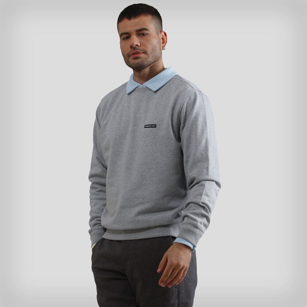 Men's Preston Crew Neck Sweatshirt Men's hoodies & sweatshirts Members Only Grey Small 