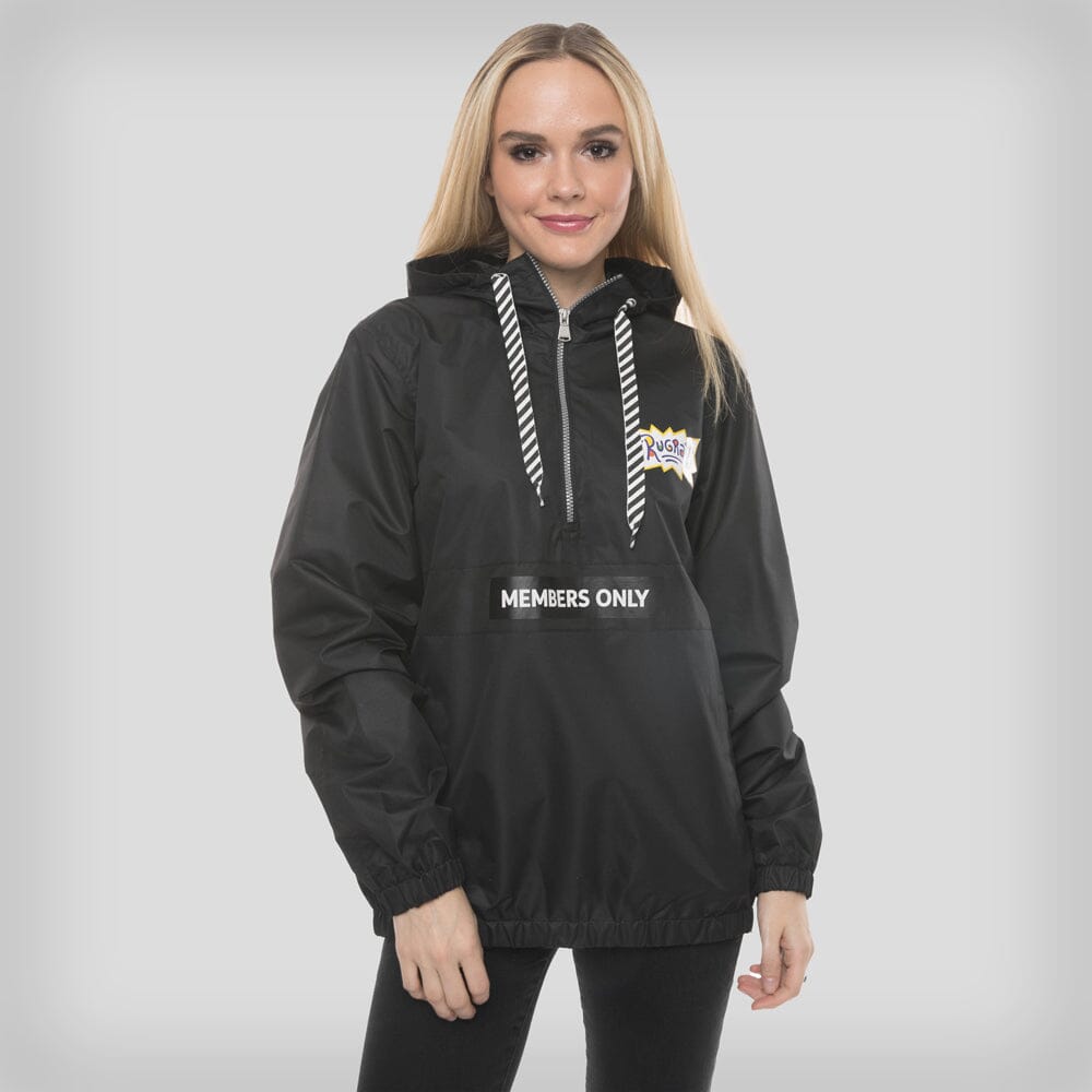Women's Nickelodeon Collab Popover Oversized Jacket - FINAL SALE Womens Jacket Members Only Black Large 