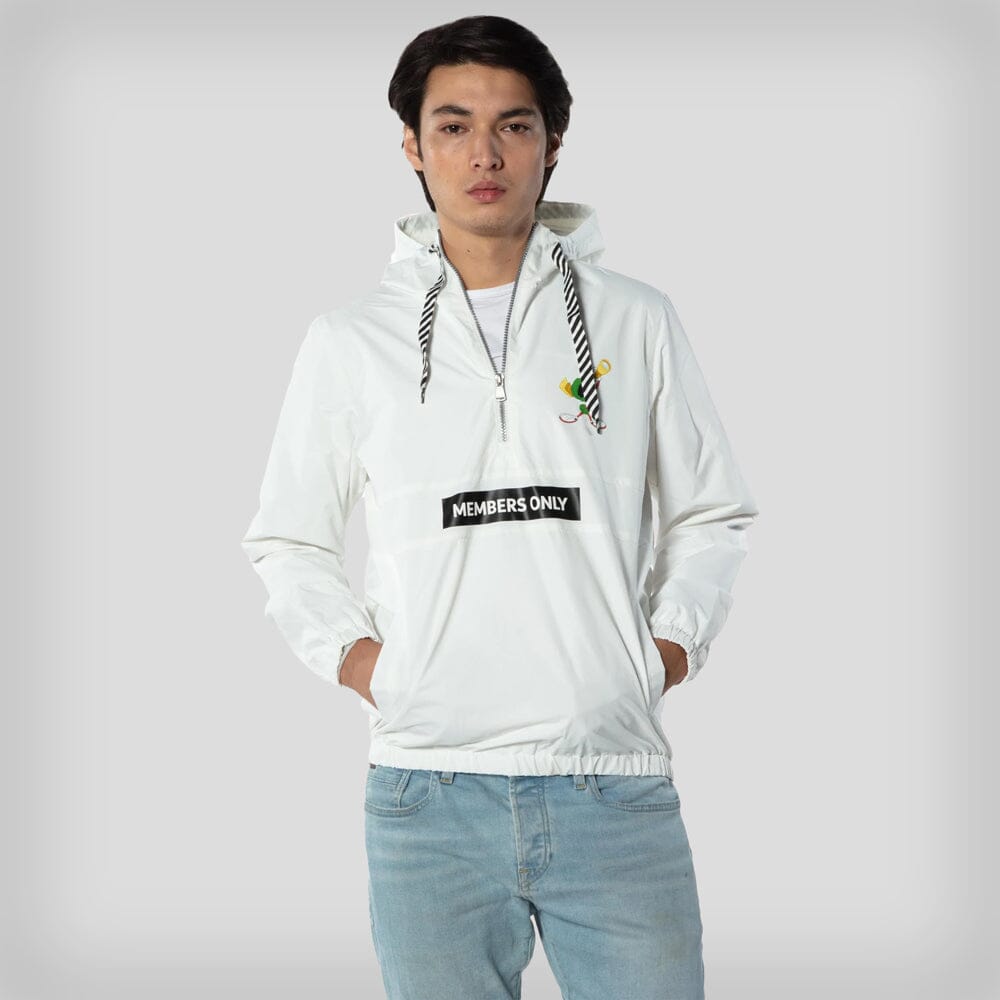Men's Looney Tunes Collab Popover Jacket - FINAL SALE Men's Jackets Members Only White Small 