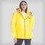 Women's Nickelodeon Shiny Collab Puffer Oversized Jacket - FINAL SALE Womens Jacket Members Only Yellow Small 