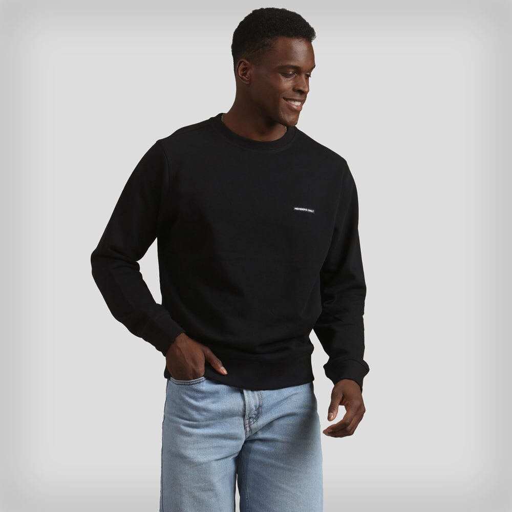 Men's Preston Crew Neck Sweatshirt Men's hoodies & sweatshirts Members Only Black Small 