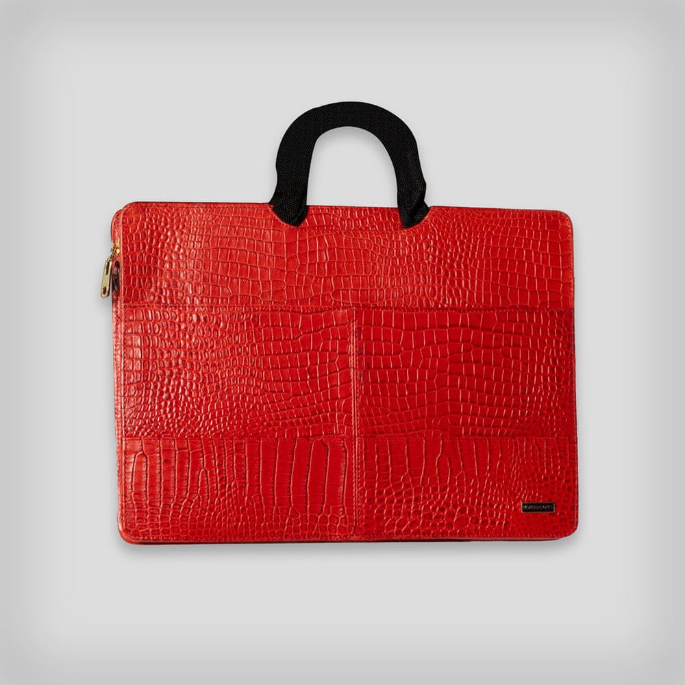 Laptop Case (Genuine Leather) Briefcase Members Only Official Red 