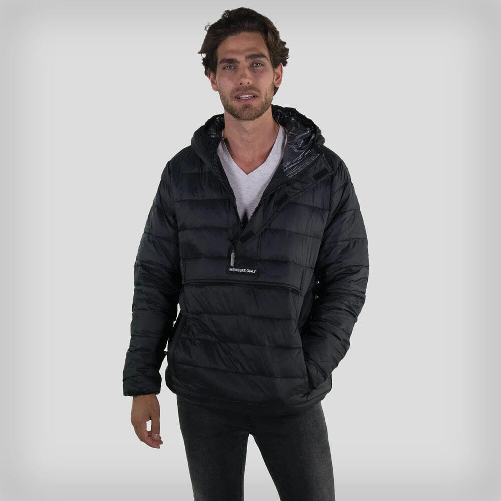 Men's Popover Puffer Jacket - FINAL SALE Men's Jackets Members Only BLACK Small 