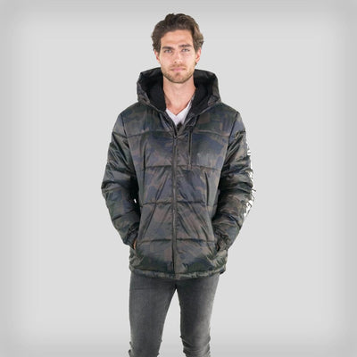 Men's Twill Block Puffer Jacket - FINAL SALE Men's Jackets Members Only 