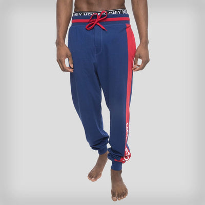 Members Only Logo Leg Jersey Sleep Jogger - Royal Men's Sleep Pant Members Only ROYAL SMALL 