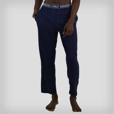 Men's Jersey Sleep Pant Logo Elastic - Navy Men's Sleep Pant Members Only NAVY SMALL 