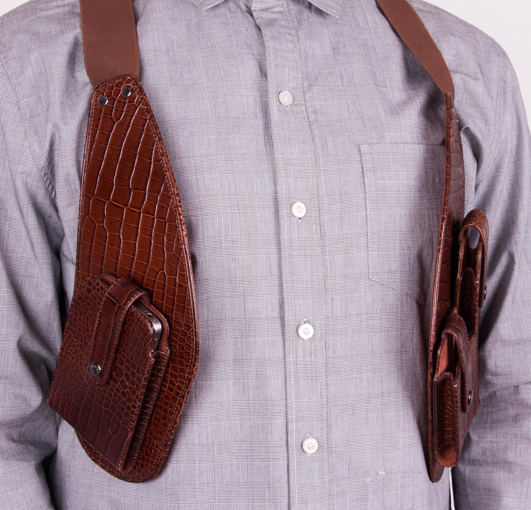 Men's Cellphone Leather Holster - Members Only Official