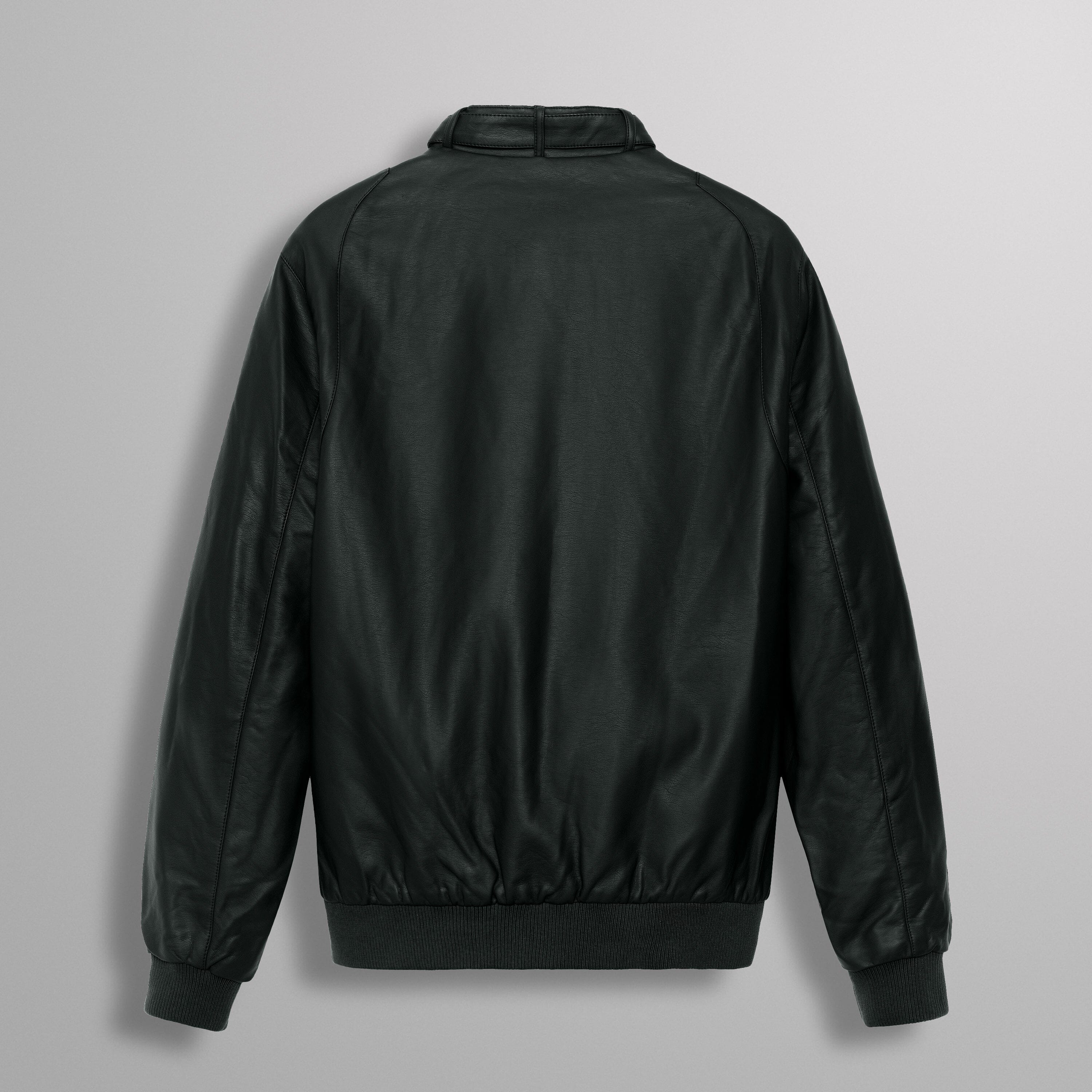 Men's Faux Leather Iconic Racer Jacket Unisex Members Only 