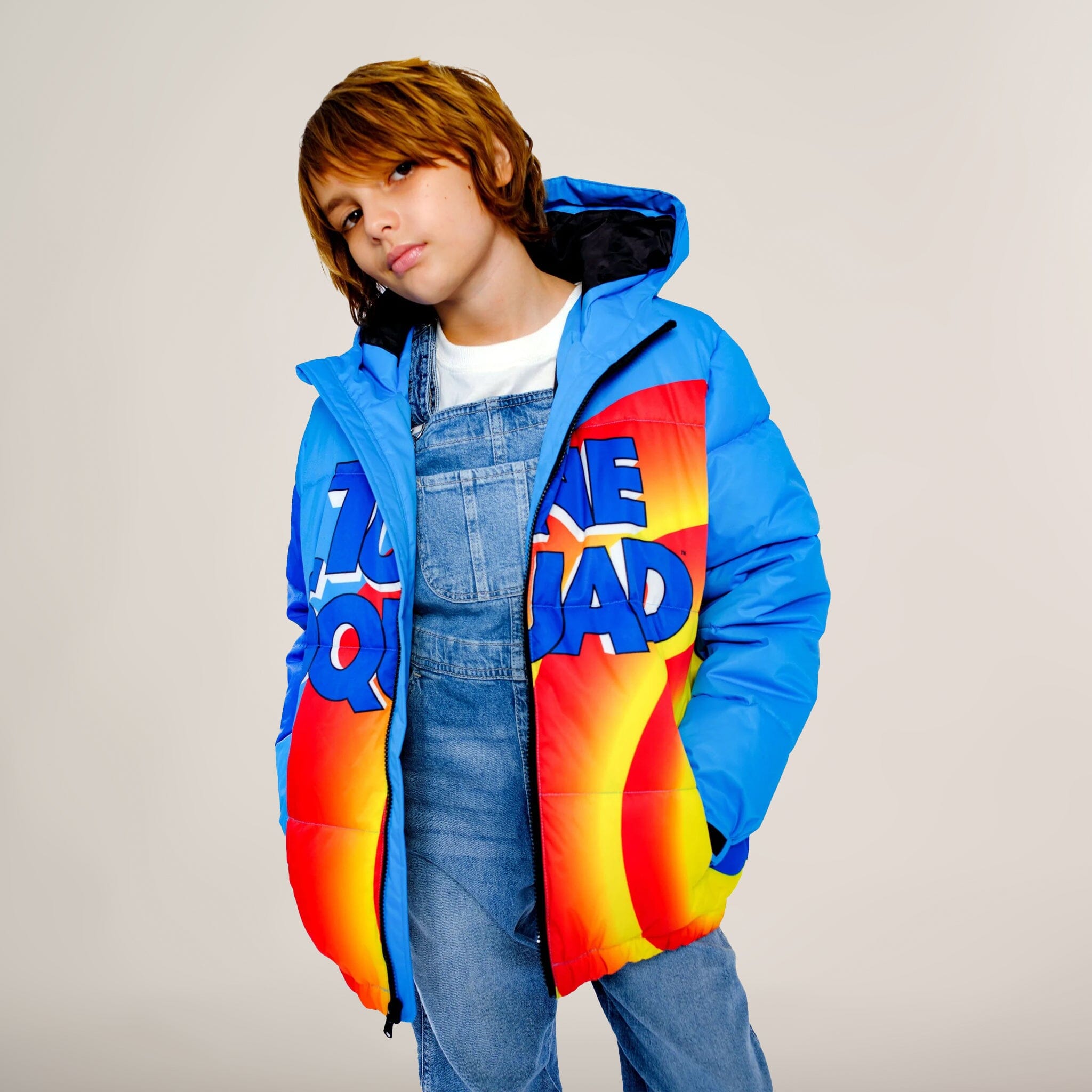 Blue Hooded Jacket for Boy's