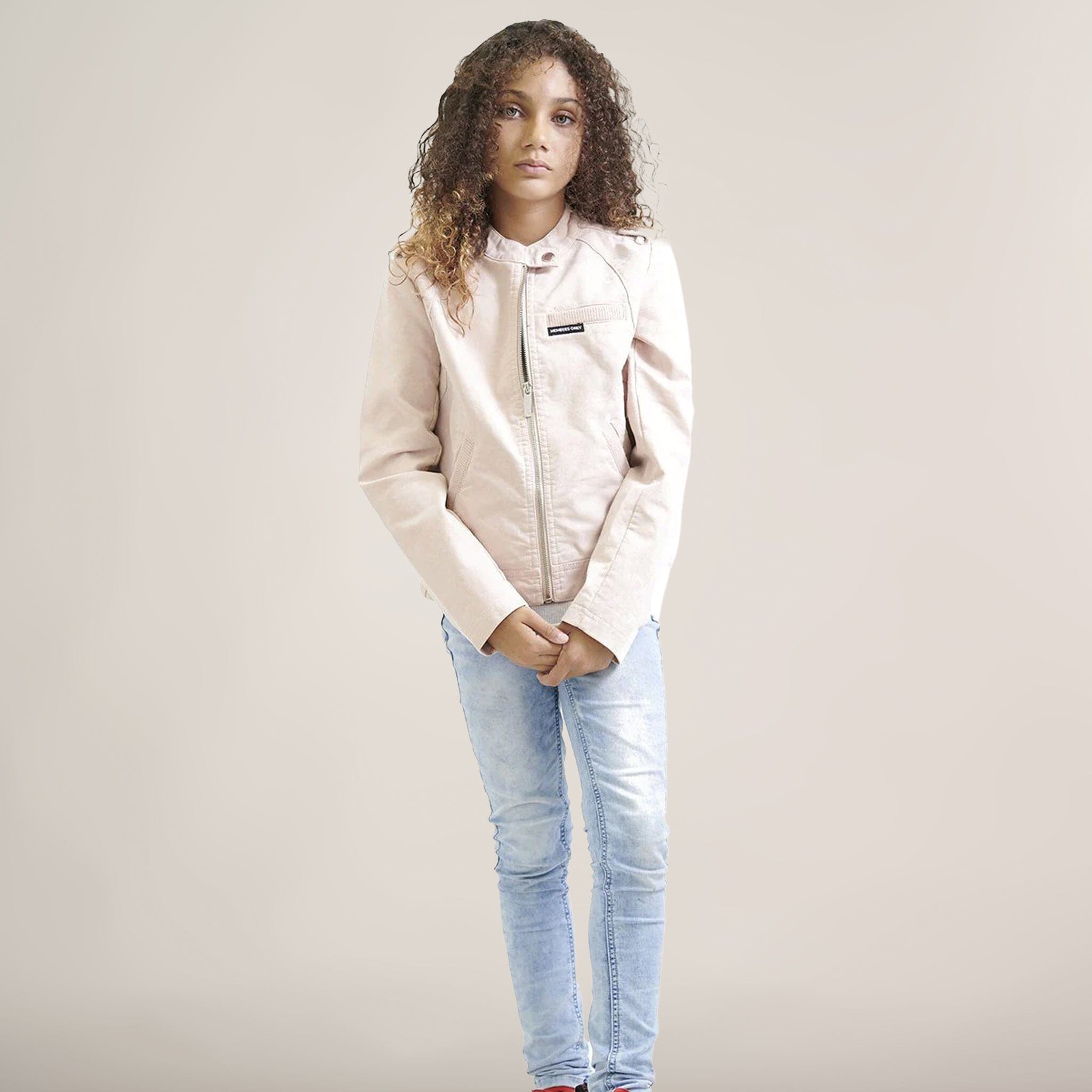 Blush Stylish Jacket for Girl's