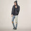 Men's Faux Suede Hoodie Bomber Jacket - FINAL SALE Bomber Jacket Members Only Official 