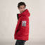 Men's Twill Puffer Jacket Unisex Members Only Official RED X-Large 