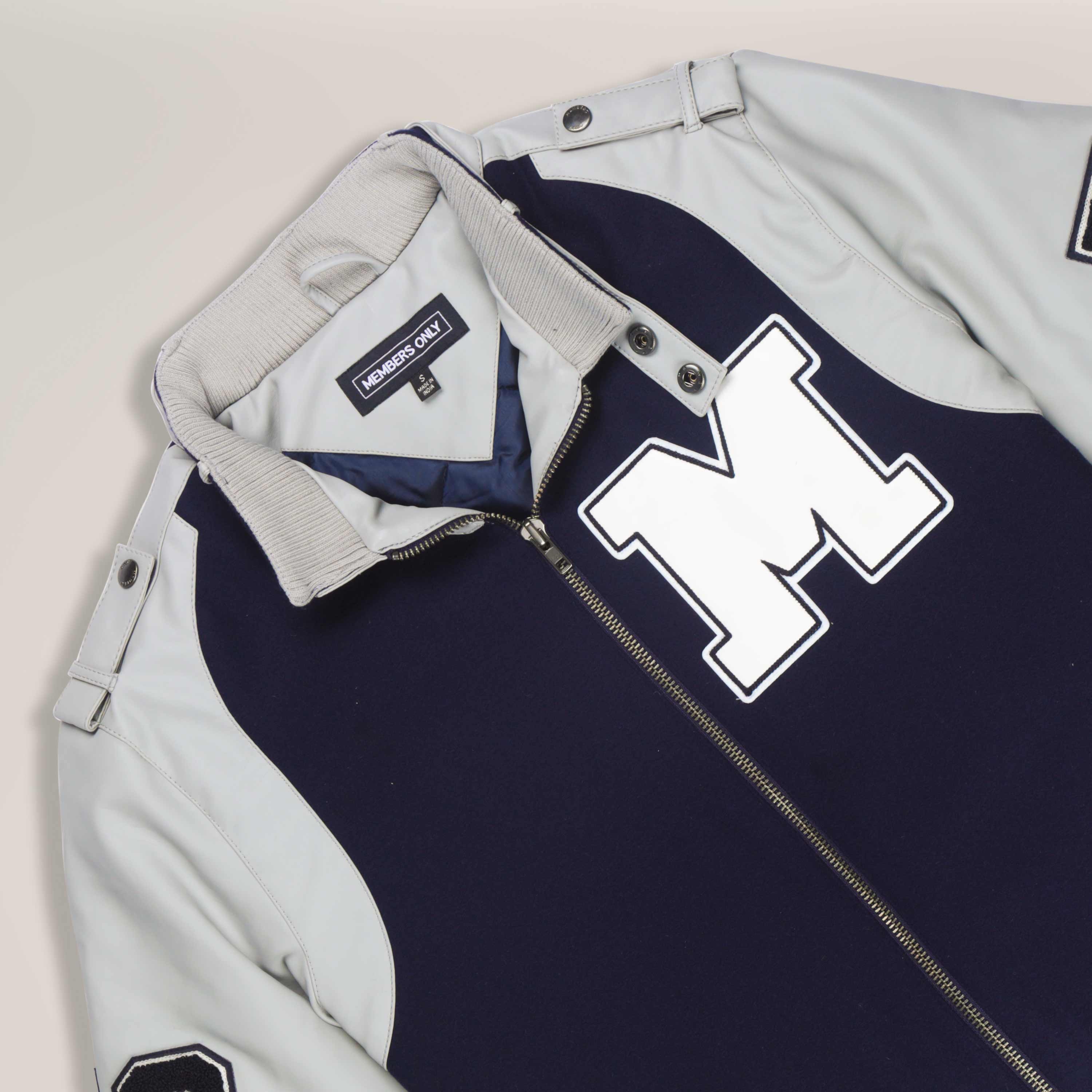 Women's Oversized Varsity Jacket Unisex Members Only Official 