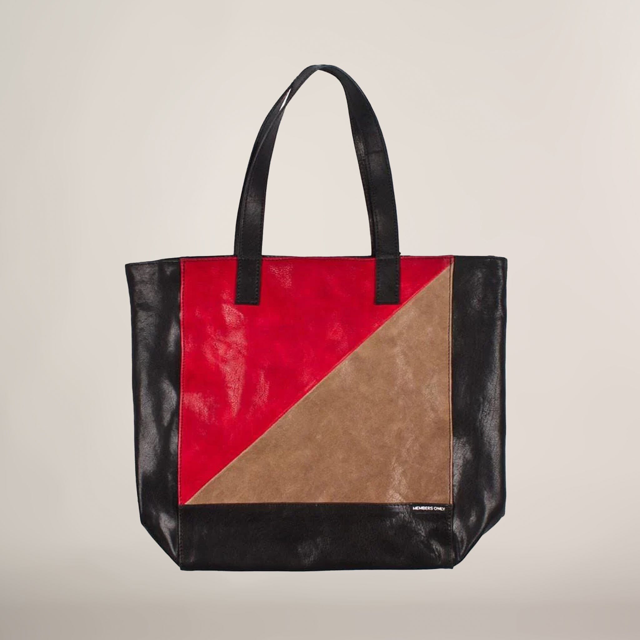 Tote Bag (Genuine Leather) Bag Members Only Red 