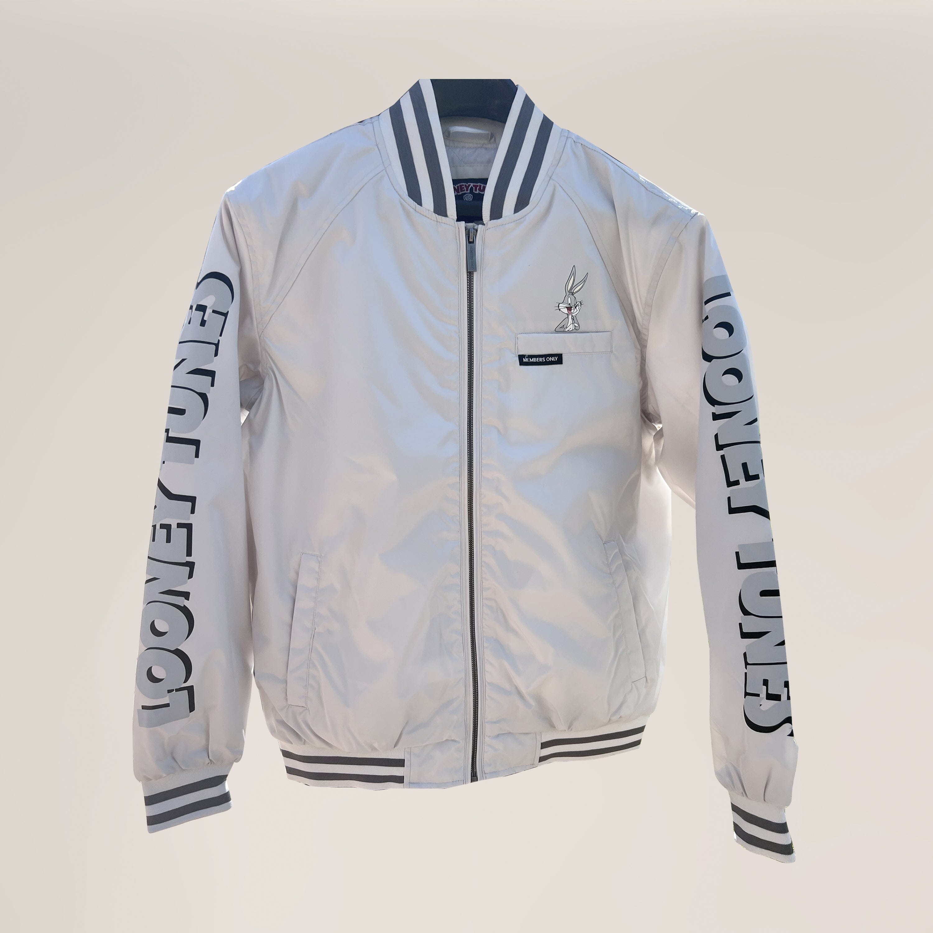 Men's Looney Tunes Bomber Jacket - FINAL SALE Unisex Members Only Official 