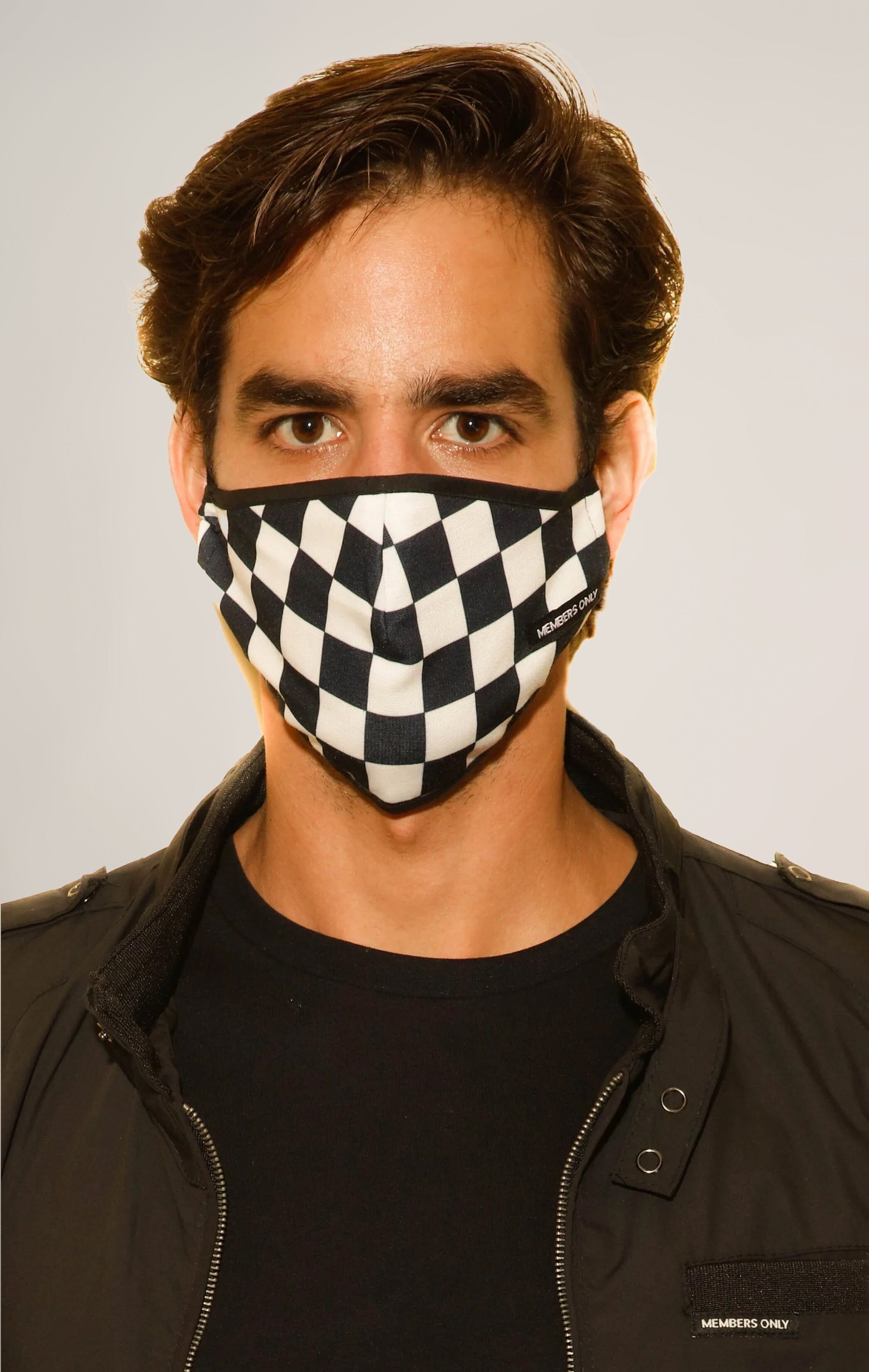 Cloth Face Masks 3 Pack - CHECKERED masks Members Only® Official 